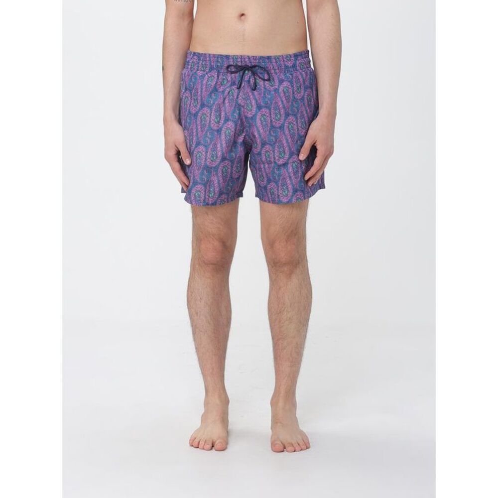Etro Men Polyester Swimsuit With Paisley Print Etro